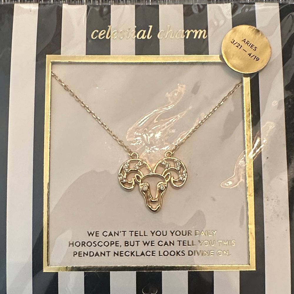 Kate spade Gold Aries Pendant Necklace